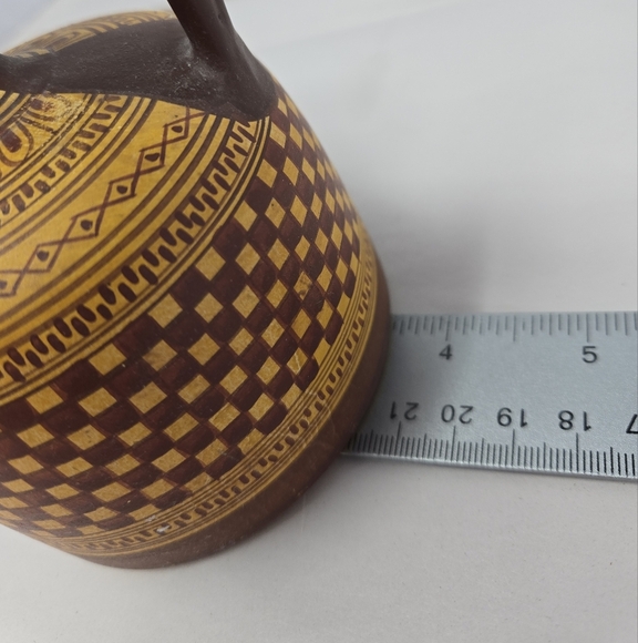 Geometrical Period Hand Made Copy From 800 To 900 BC Trefoil Mouth Ceramic Brown - Picture 8 of 11